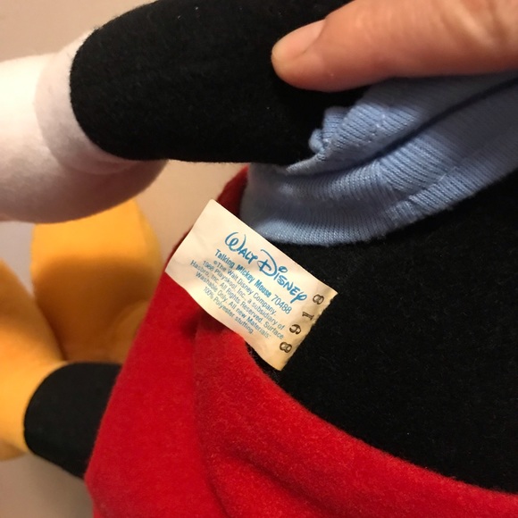 Vintage 1988 Playskool Disney Mickey Mouse Talking Pull String 22” Plush - Picture 9 of 10